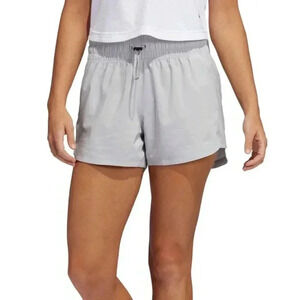 Adidas Light Gray Pacer Bungee Training Shorts NEW Size XS Elastic Comfort $35